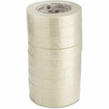 Universal 190# Medium Grade Filament Tape, 3" Core, 24 mm x 54.8 m, Clear, 1 Roll, UNV78001