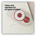 Universal Double-sided Adhesive Tape Roller, 0.31" x 32.8 ft, Dries Clear, 2/Pack, UNV75614