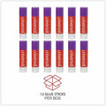 Universal Glue Stick, Clear, 12 / Pack, UNV74752
