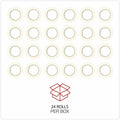 Universal General-Purpose Masking Tape, 3" Core, 48 mm x 54.8 m, Beige, 24/Carton, UNV51302CT