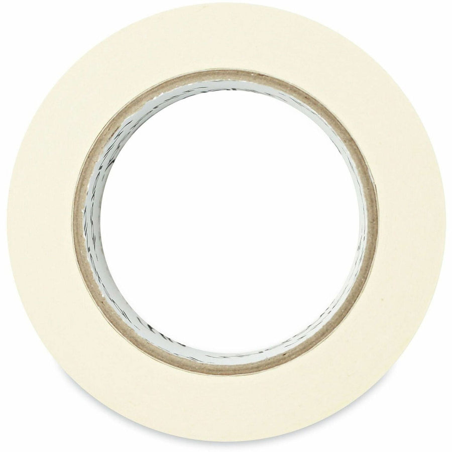 Universal General-Purpose Masking Tape, 3" Core, 48 mm x 54.8 m, Beige, 24 / Carton, Natural Rubber, 1.89", 59.93 yd, Medium Duty, UNV51302CT