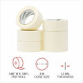 Universal General-Purpose Masking Tape, 3" Core, 48 mm x 54.8 m, Beige, 24/Carton, UNV51302CT
