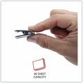 Universal Deluxe Recycled Cubicle Clips, 40 Sheet Capacity, Charcoal, 24/Pack, UNV08221