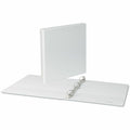 Universal Slant D-Ring View Binder, 3 Rings, 1" Capacity, 11 x 8.5, White, 4/Pack, 8 1/2" Width x 11" Length, UNV20742PK