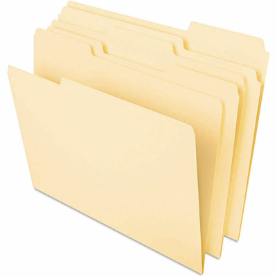 Universal 1/3 Tab Cut Legal Top Tab File Folder, 8 1/2" Width x 14" Length, 50 Pack, UNV16420
