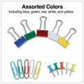 Universal Binder Clip/Paper Clip/Push Pin Set, Yellow, 6 Kit, UNV31203