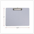 Universal Clipboard, Silver, 11" Width x 8 1/2" Length, UNV40302