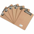 Universal Clipboard, Brown, 5" Width x 8" Length, 6 / Pack, UNV05561