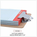 Universal Clipboard, Brown, 5" Width x 8" Length, 3 / Pack, UNV05610VP