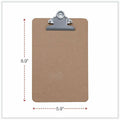 Universal Clipboard, Brown, 5" Width x 8" Length, 3 / Pack, UNV05610VP
