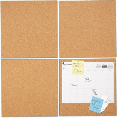 Universal Cork Board, 4 / Pack, UNV43404