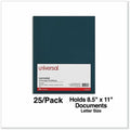 Universal Pocket Folder, 11" Width x 8 1/2" Length, 25 Box, UNV56418