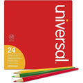 Universal Colored Pencil, 3 mm, 24 / Pack, UNV55324
