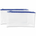 Universal Carrying Case (Wallet) Cash - Blue, Clear, 2 / Pack, UNV69025