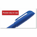 Universal Pen-Style Permanent Marker, Fine Bullet Tip, Blue, Dozen, 1 Dozen, UNV07073