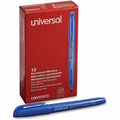 Universal Pen-Style Permanent Marker, Fine Bullet Tip, Blue, Dozen, 1 Dozen, UNV07073