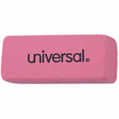 Universal Manual Eraser, Pink, 20 / Pack, UNV55120