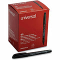 Universal Pen-Style Permanent Marker Value Pack, Fine Bullet Tip, Black, 60/Pack, UNV07074