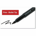 Universal Pen-Style Permanent Marker Value Pack, Fine Bullet Tip, Black, 60/Pack, UNV07074