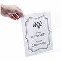Universal Sign Holder, Clear, 2 / Pack, UNV76882