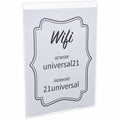 Universal Sign Holder, Clear, 2 / Pack, UNV76882