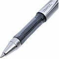 Universal Gel Pen, Stick, Medium 0.7 mm, Black Ink, Silver/Black Barrel, Dozen, 1 Dozen, UNV39620