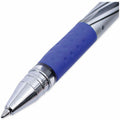 Universal Gel Pen, Stick, Medium 0.7 mm, Blue Ink, Silver/Blue Barrel, Dozen, 1 Dozen, UNV39621