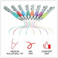 Universal Comfort Grip Gel Pen, 8 / Pack, UNV39725