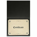 Universal Letter, A4 Certificate Holder, Black, 8" Width x 10" Length, 6 Pack, UNV76895
