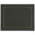 Universal Letter, A4 Certificate Holder, Black, 8" Width x 10" Length, 6 Pack, UNV76895