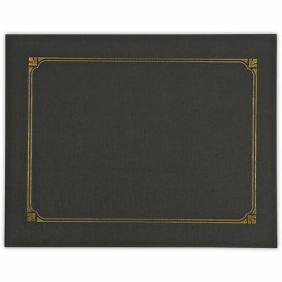 Universal Letter, A4 Certificate Holder, Black, 8" Width x 10" Length, 6 Pack, UNV76895