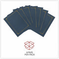 Universal Letter, A4 Certificate Holder, Navy, 8" Width x 10" Length, 6 Pack, UNV76897