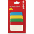 Universal Self Stick Index Tab, 2", Assorted Colors, 40/Pack, Yellow, UNV99021