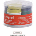 Universal Board Magnet, Yellow, 30 / Pack, UNV31251