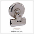 Universal Bulldog Magnetic Clips, Small, Nickel, 18/Pack, UNV31260