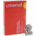 Universal Bulldog Magnetic Clips, Small, Nickel, 18/Pack, UNV31260