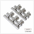 Universal Bulldog Magnetic Clips, Medium, Nickel, 12/Pack, UNV31261