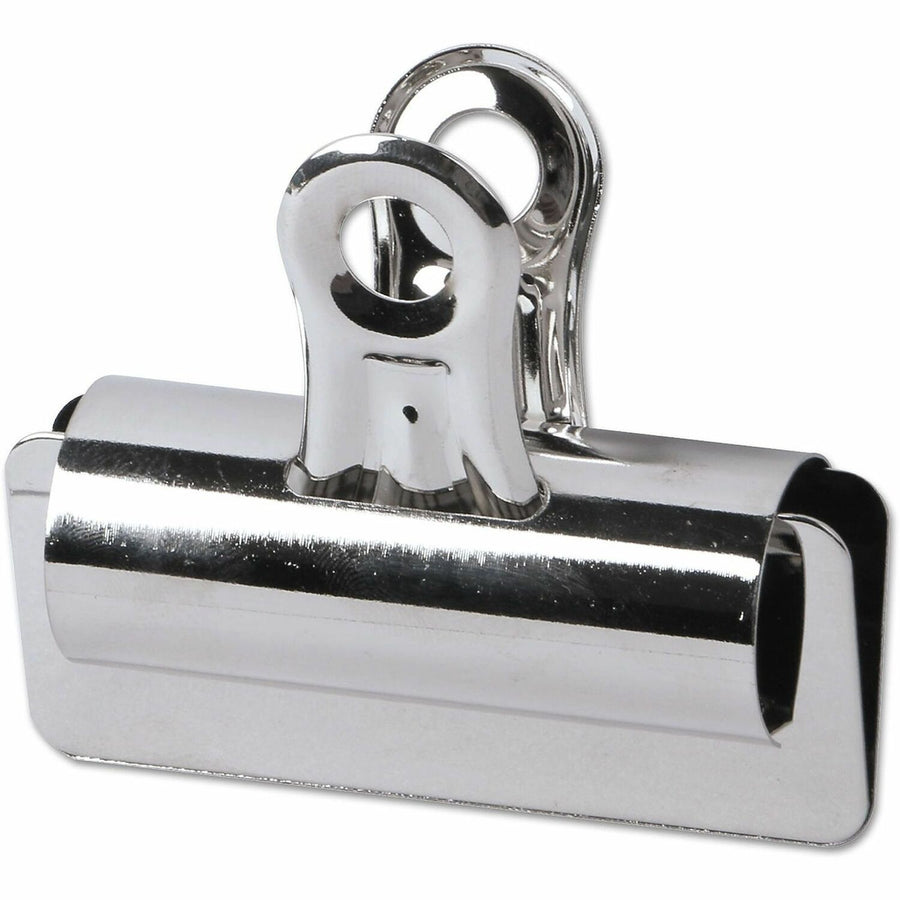 Universal Bulldog Clips, Large, Nickel, 12 / Pack, Nickel Plated Steel, UNV31265