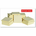Universal Self-Stick Note Pad Cabinet Pack, 3" x 3", Yellow, 90 Sheets/Pad, 24 Pads/Pack, 24 / Pack, UNV35693