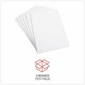 Universal Lap/Learning Dry-Erase Board, 11.75" x 8.75", White Surface, 6/Pack, UNV43910