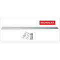 Universal Frameless Magnetic Glass Marker Board, 36" x 24", Translucent Frost Surface, UNV43202