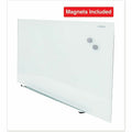 Universal Frameless Magnetic Glass Marker Board, 36" x 24", Translucent Frost Surface, UNV43202