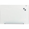 Universal Frameless Magnetic Glass Marker Board, 36" x 24", Translucent Frost Surface, UNV43202