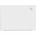 Universal Frameless Magnetic Glass Marker Board, 48" x 36", White Surface, UNV43203