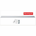 Universal Frameless Magnetic Glass Marker Board, 48" x 36", White Surface, UNV43203