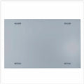 Universal Frameless Magnetic Glass Marker Board, 72" x 48", White Surface, UNV43204