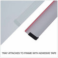 Universal Frameless Glass Marker Board, 36" x 24", White Surface, UNV43232