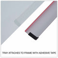 Universal Frameless Glass Marker Board, 48" x 36", White Surface, UNV43233