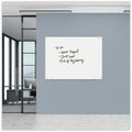Universal Frameless Glass Marker Board, 48" x 36", White Surface, UNV43233