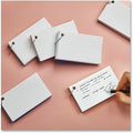 Universal Ring Index Cards, Ruled, 3 x 5, White, 100/Pack, 4" Width x 6" Length, UNV47300